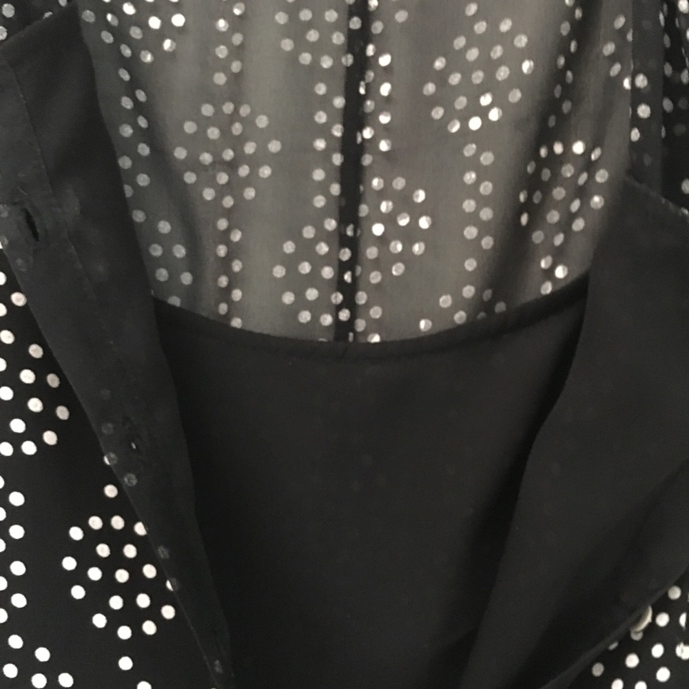 NWOT Kay Unger polka dot silk dress - Picture 3 of 5